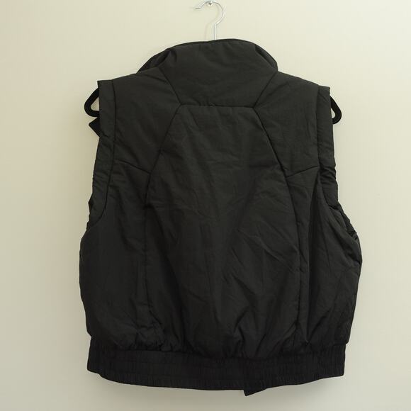 NWT Fashion Womens Puffer Vest Jacket Snap Button Stand Collar Black Size XS - Picture 7 of 9